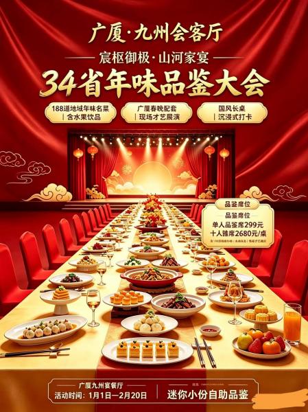 广厦·九州会客厅｜宸枢御极·山河家宴 34省年味品鉴大会